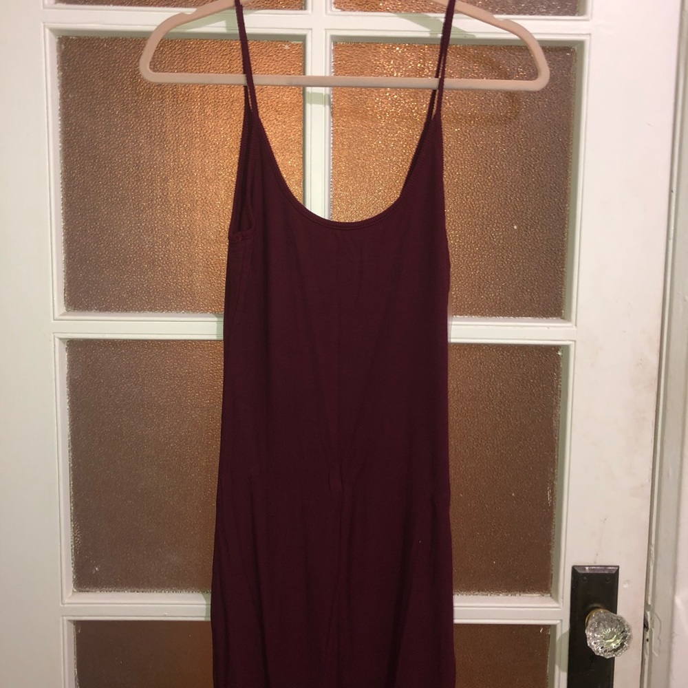 Sorella Burgundy Basic Cami Dress